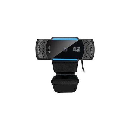 Adesso CYBERTRACKH5-TAA 1080P HD A-F USB Webcam With Microphone Privacy Cover
